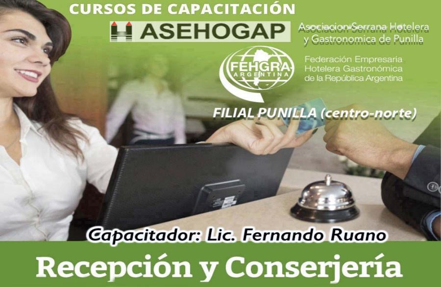 Curso de Recepción y Conserjería Básico para socios de ASEHOGAP