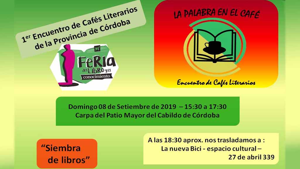 Villa Giardino: Cafe literario invitado a participar de la Feria del Libro y el Conocimiento