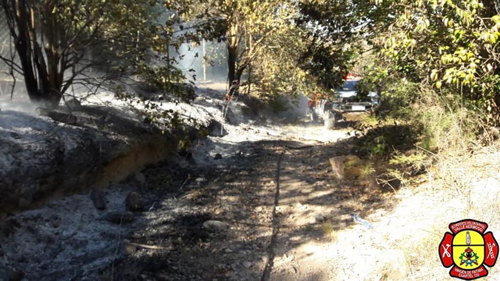 Valle Hermoso contuvo dos focos de incendio