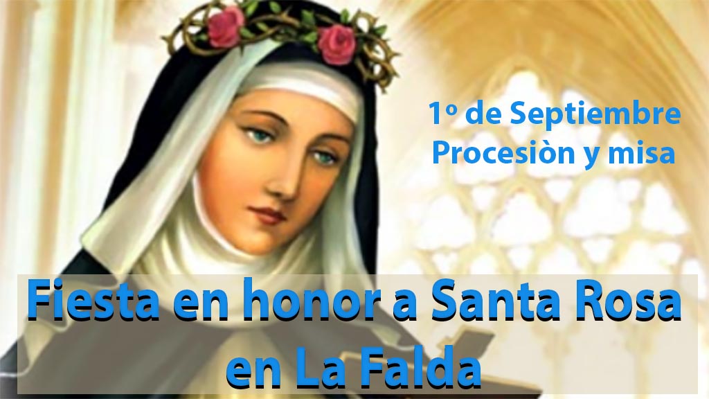 1 de septiembre, fiesta en honor a Santa Rosa en La Falda
