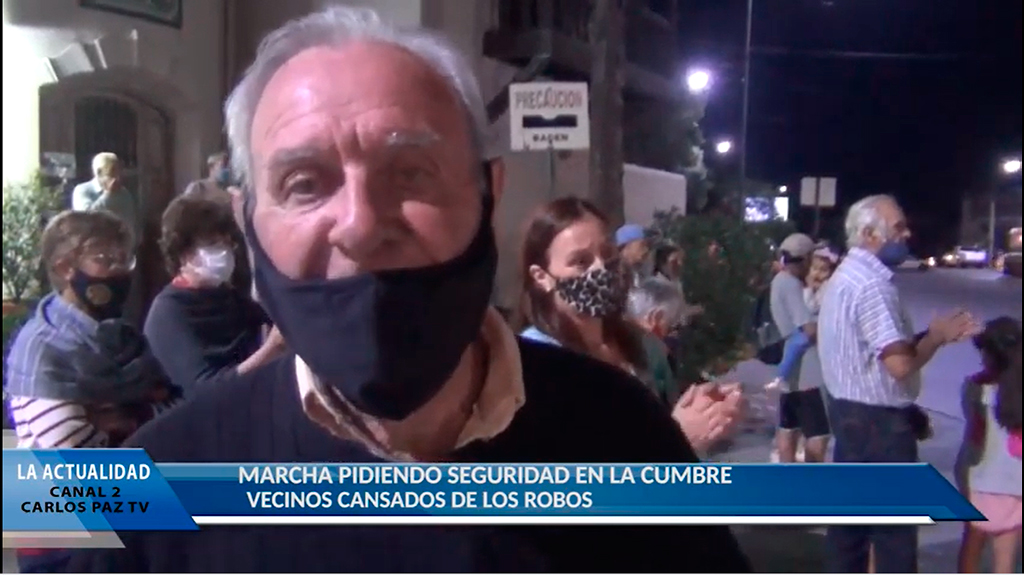 La Cumbre: Vecinos marcharon ante la impunidad de los delincuentes