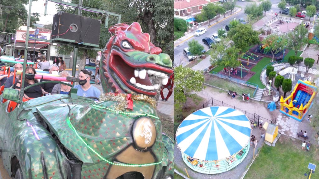 La Falda: propuestas recreativas en la plaza San Martín