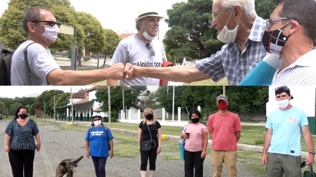 Unidos por el tren en su paso por La Falda y Huerta Grande