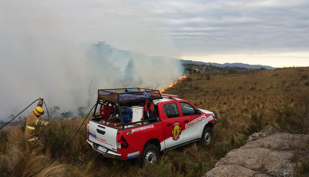 Villa Giardino, incendio en los Quimbaletes.