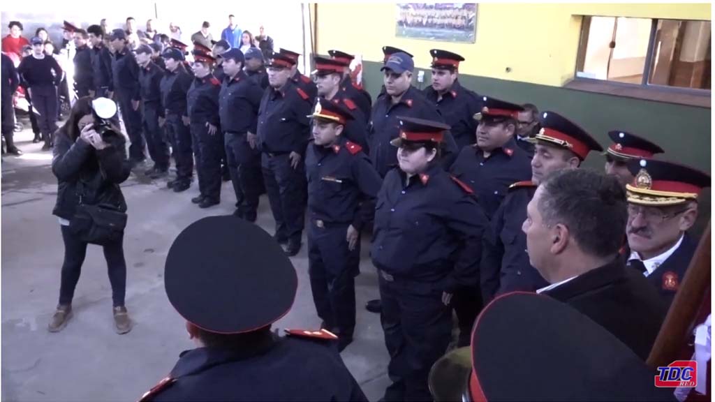 Acto del Cuartel 77, Alejandro Giardino, en el Día de Los Bomberos Voluntarios