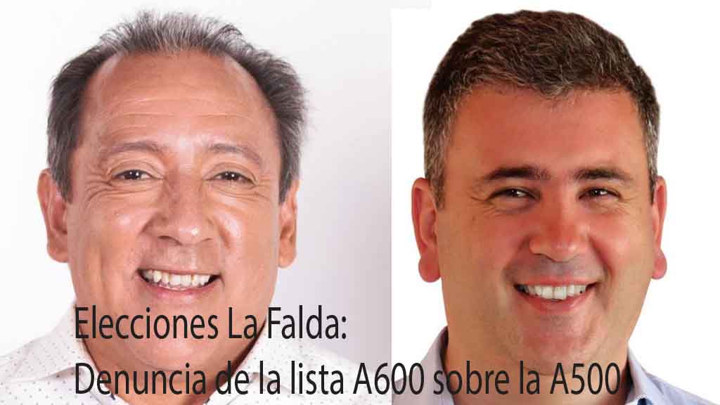 Elecciones La Falda: Informe de H. Rocazzella sobre denuncia de la lista A600 sobre la A500
