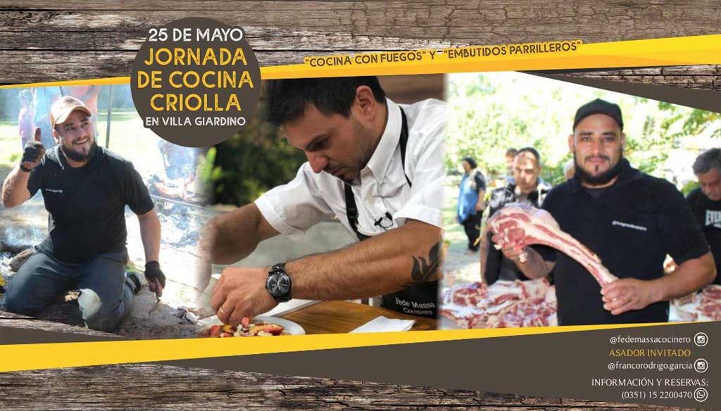 25 de Mayo, Jornada de Cocina Criolla en Villa Giardino