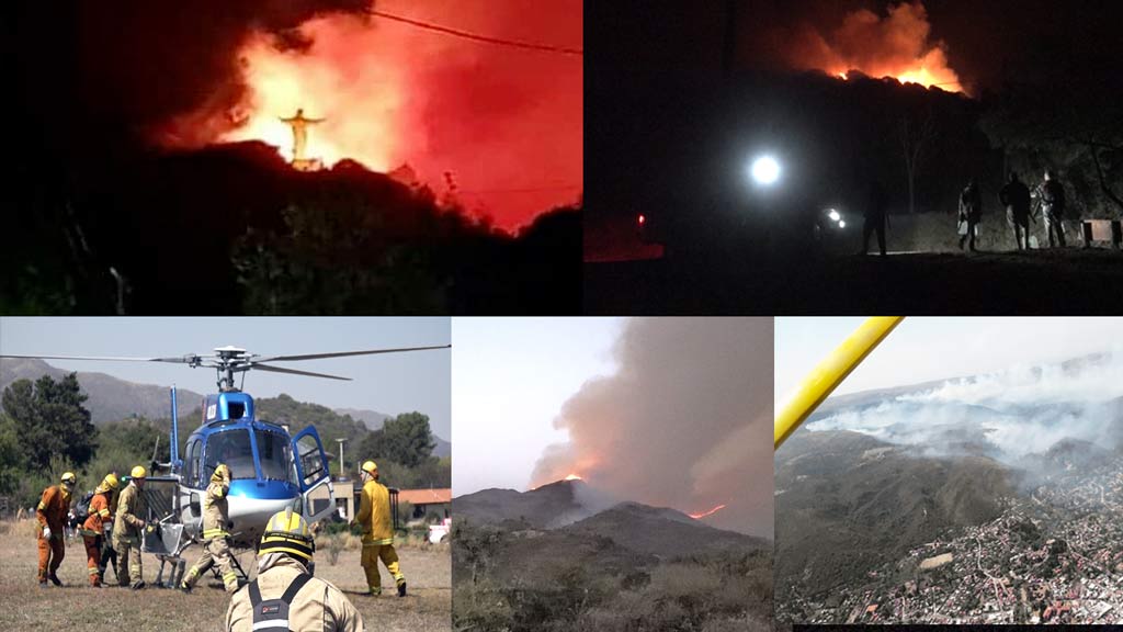 Cronología de un incendio extremo en La Cumbre-Villa Giardino