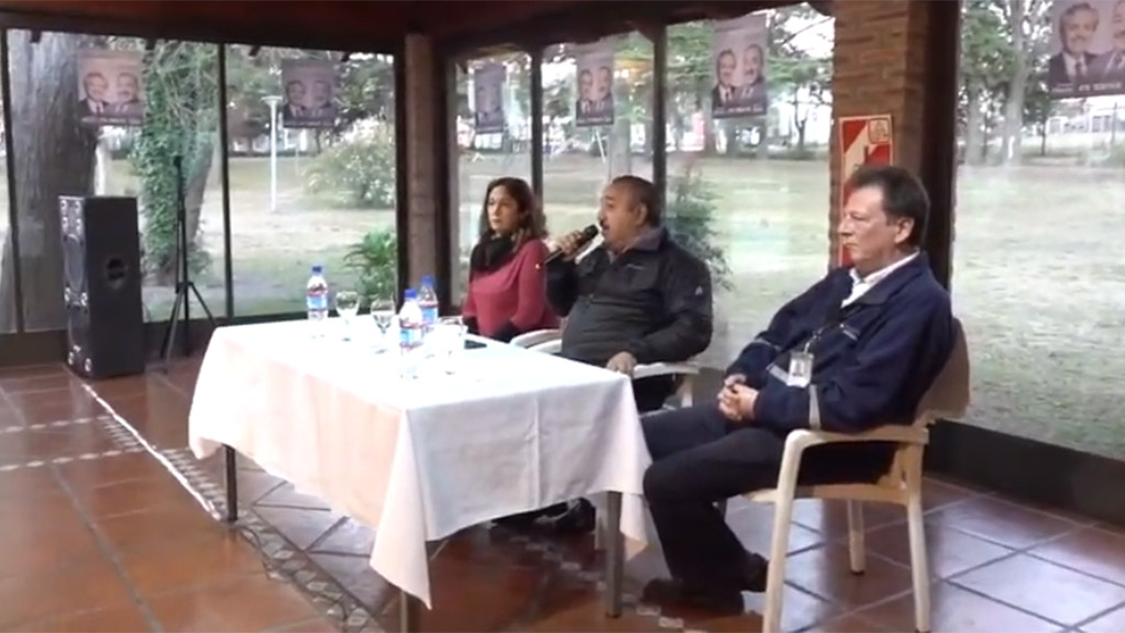 Pablo Chacón precandidato a diputado nacional se presentó en Villa Giardino