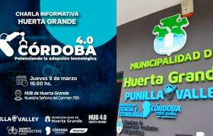 Charla sobre adopción tecnológica empresarial en Huerta Grande
