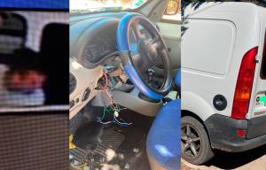Cámara delata el intento de sustracción de vehículo en La Falda