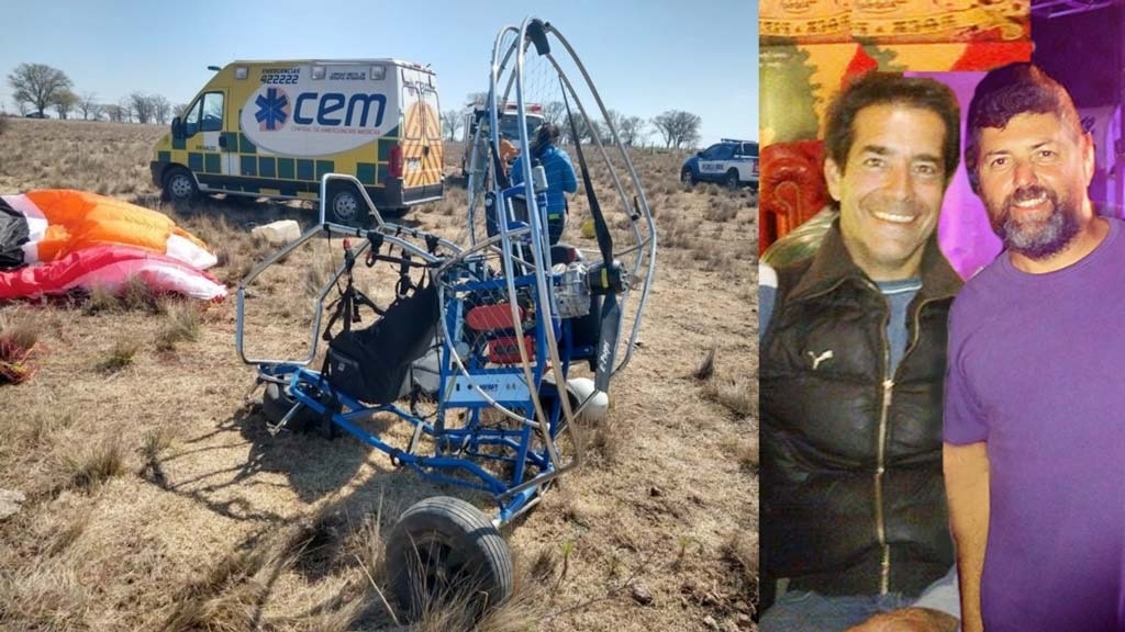 2 deportistas heridos gravemente al estrellar parapente con motor en La Cumbre